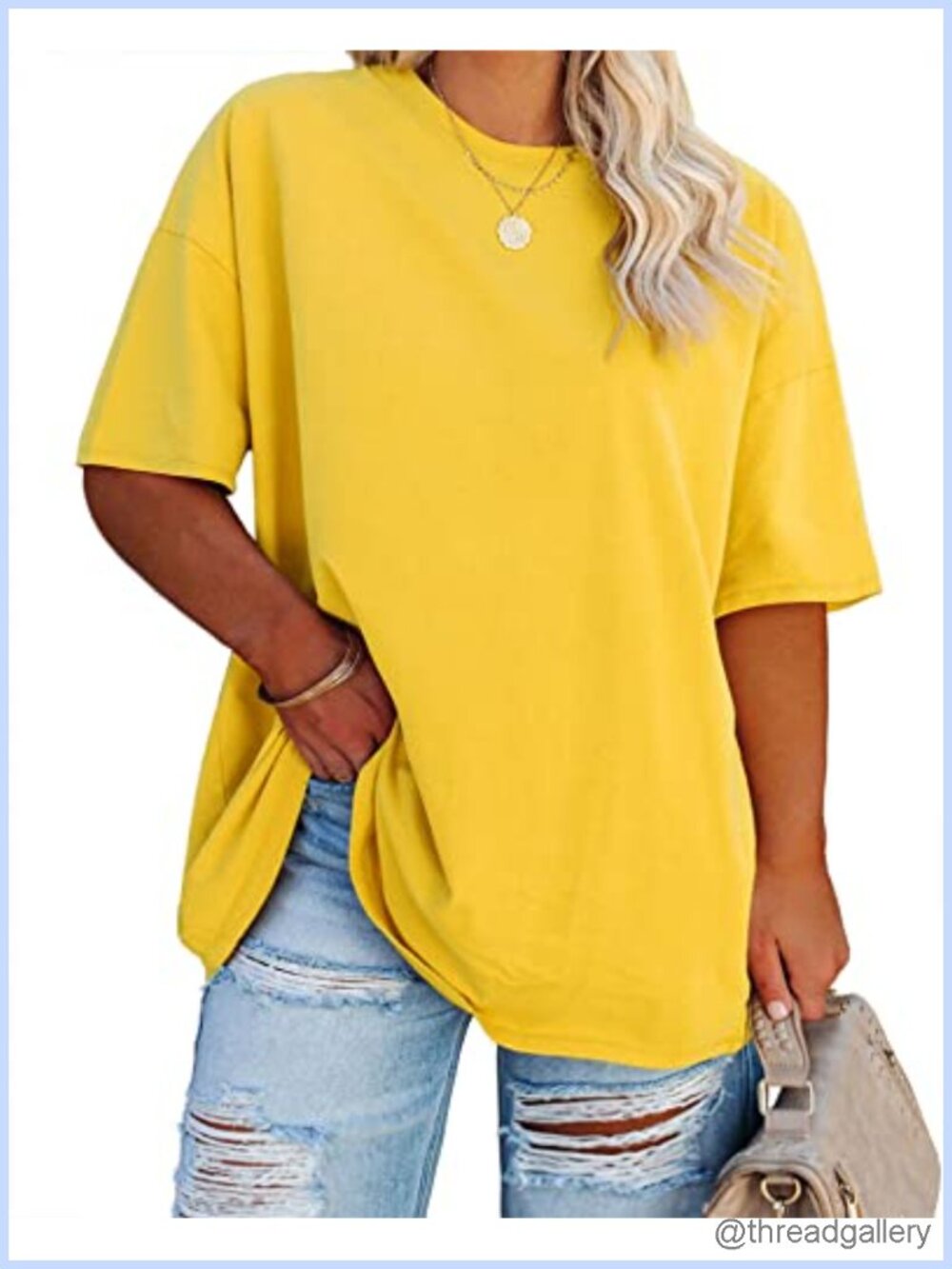 Plus Size Oversized T Shirt Half Sleeve Crew Neck Tunic Tee Loose Fit Summer